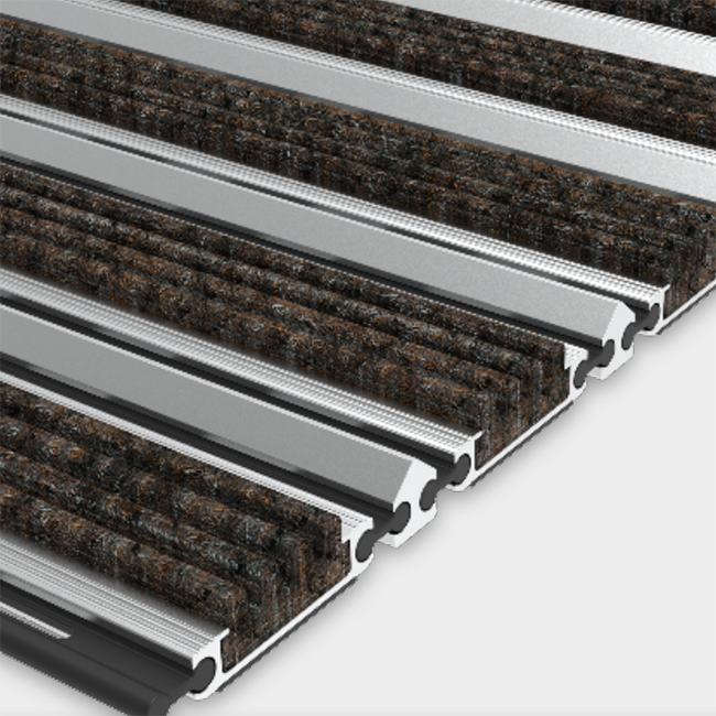 Entrance Mat with Carpet and Aluminum Scraper Surfaced TC02 | Sydney ...